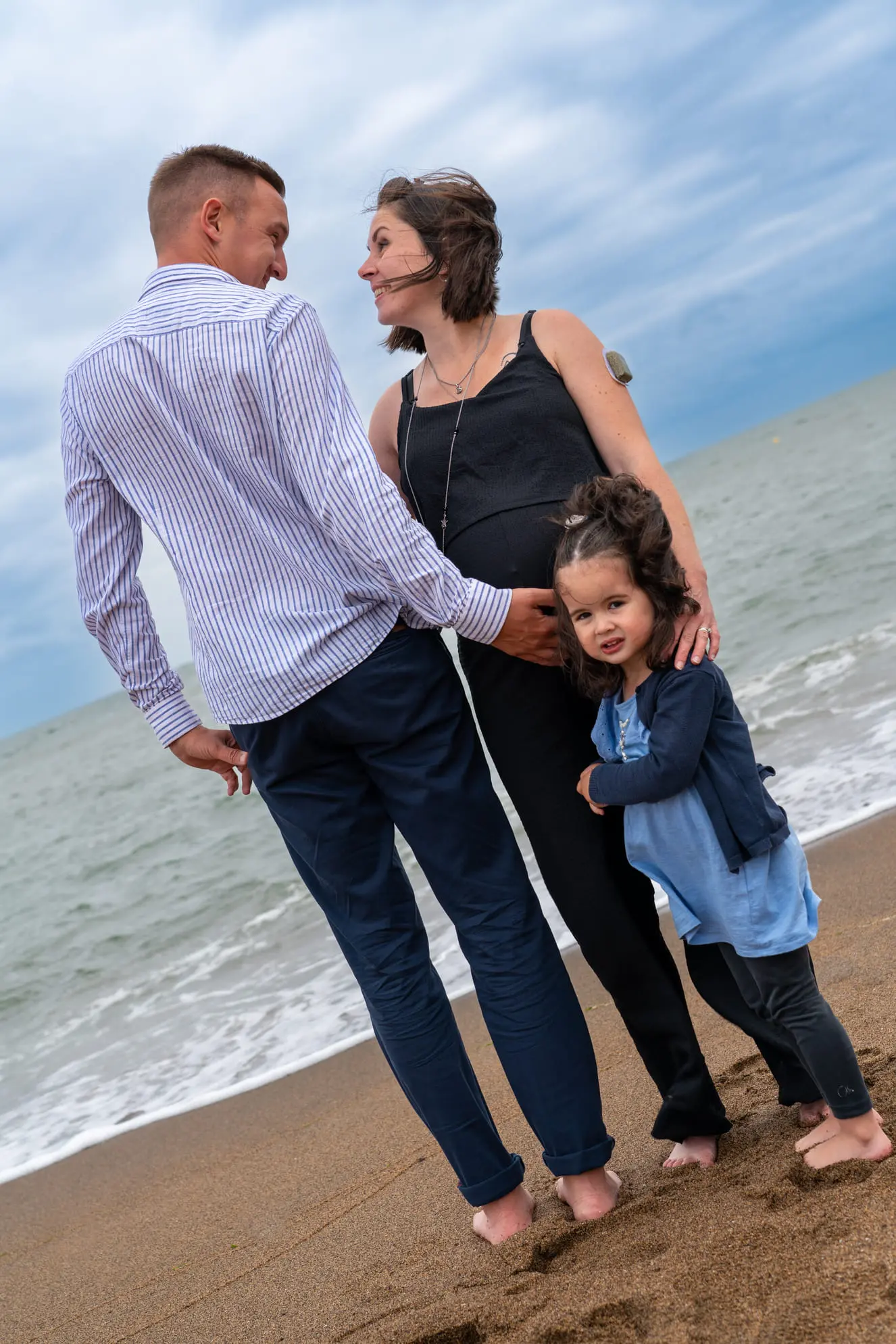 Evenement-Grossesse-St-Marc-03a Stéphane Grimal Photographe Saint-Nazaire - Shooting grossesse plage monsieur Hulot à Saint-Marc-sur-mer