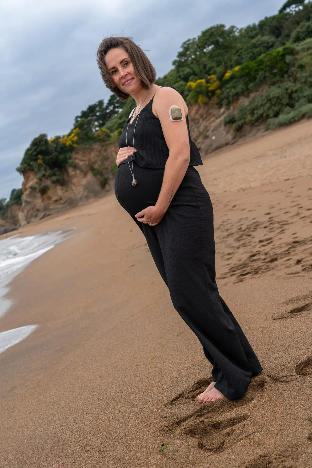 Evenement-Grossesse-St-Marc-05a Stéphane Grimal Photographe Saint-Nazaire - Shooting grossesse plage monsieur Hulot à Saint-Marc-sur-mer