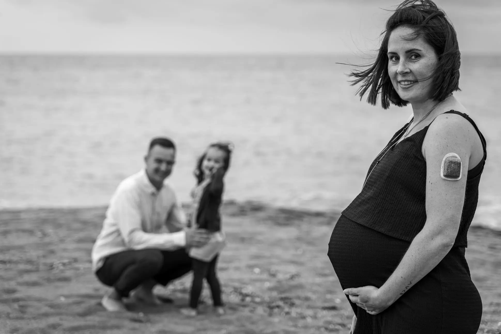 Evenement-Grossesse-St-Marc-10a Stéphane Grimal Photographe Saint-Nazaire - Shooting grossesse plage monsieur Hulot à Saint-Marc-sur-mer