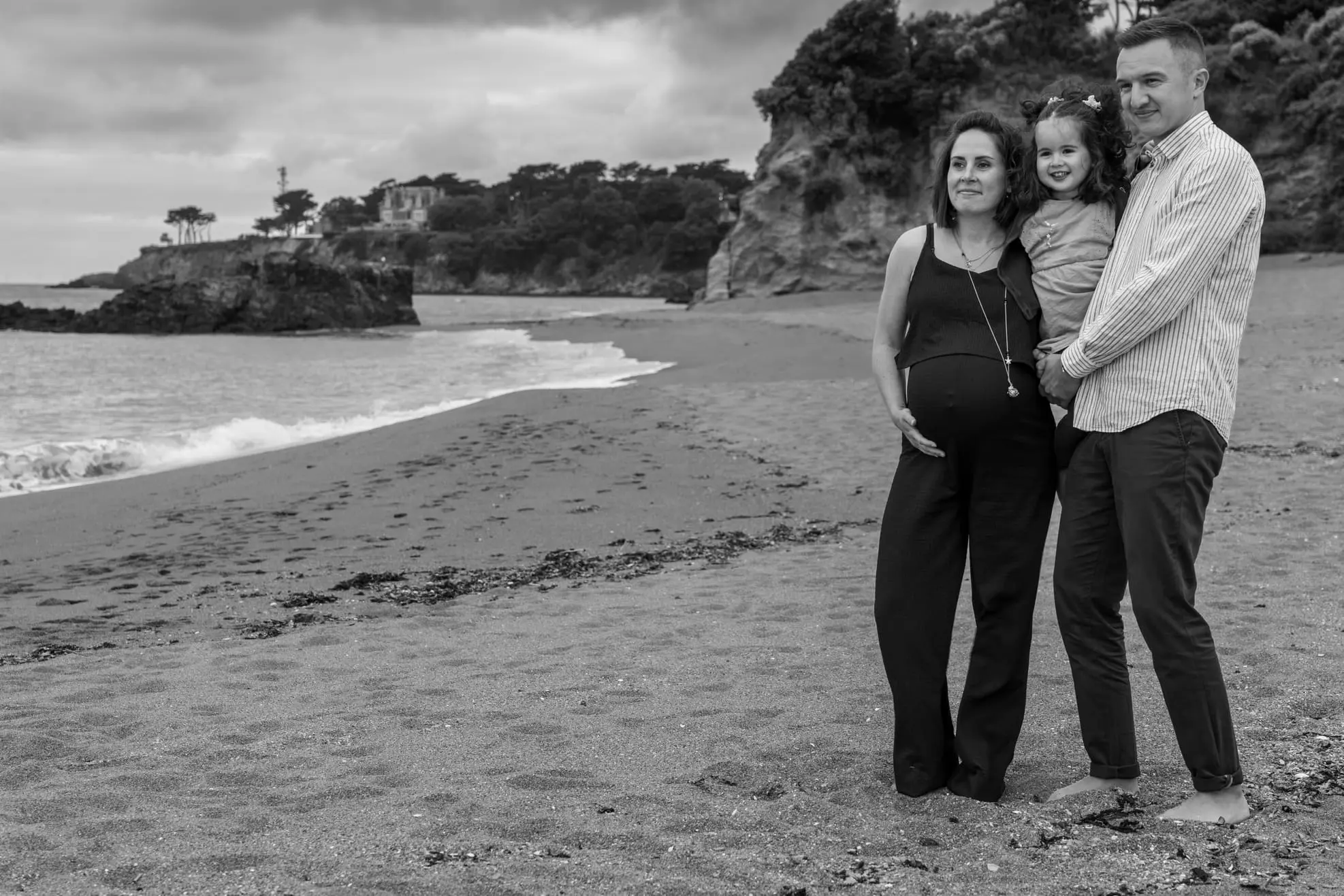 Evenement-Grossesse-St-Marc-13a Stéphane Grimal Photographe Saint-Nazaire - Shooting grossesse plage monsieur Hulot à Saint-Marc-sur-mer