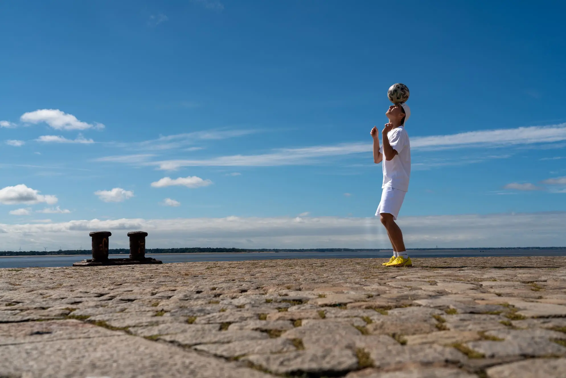 Portrait-Foot-St-Nazaire-12a Stéphane Grimal photographe Saint-Nazaire. Séance photo à Saint-Nazaire sur Front de mer et sur le port.