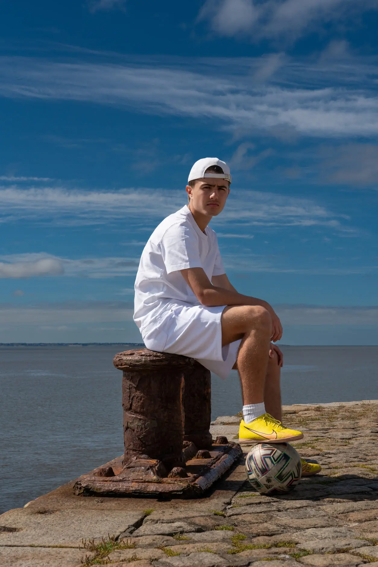 Portrait-Foot-St-Nazaire-15a Stéphane Grimal photographe Saint-Nazaire. Séance photo à Saint-Nazaire sur Front de mer et sur le port.