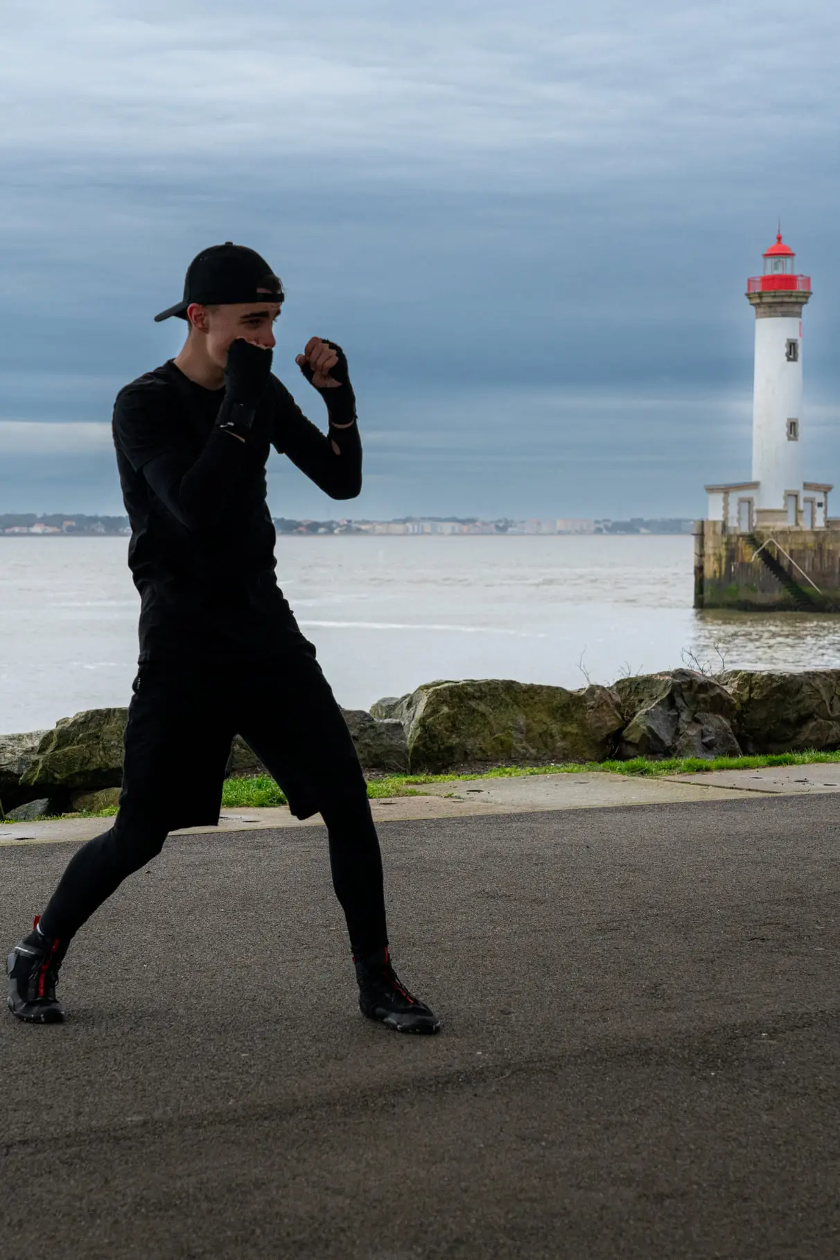 Shooting-Boxe-St-Nazaire-09a Stéphane Grimal Photographe Saint-Nazaire. Shooting photo à St-Nazaire pour un sportif passionné de boxe.